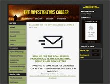 Tablet Screenshot of investigatorscorner.com
